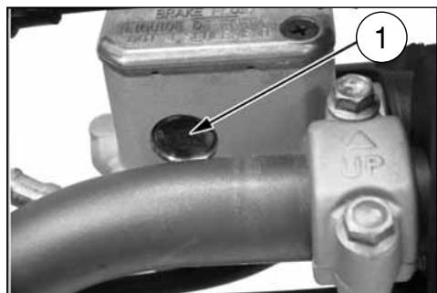 Technical diagram of a mechanical assembly with labeled parts 1 and 2, showing components like bolts, springs, and a spring.