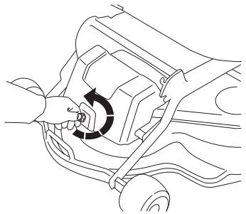 HUSQVARNA RIDER 13C - Mise en position d'entretien - 2