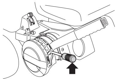 HUSQVARNA RIDER 13C - Levier de réglage de la hauteur de coupe - 1