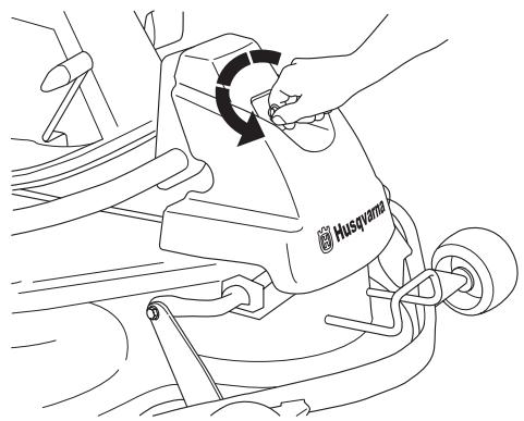 HUSQVARNA RIDER 175 - Mise en position d'entretien - 1