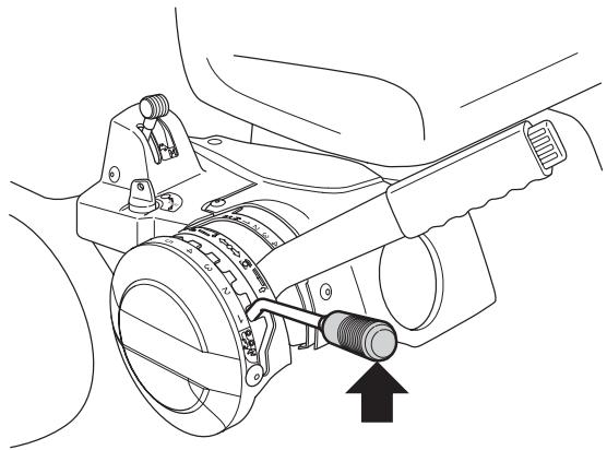 HUSQVARNA RIDER 175 - Levier de réglage de la hauteur de coupe - 1