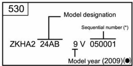 HUSQVARNA SMR 530 R - VEHICLE IDENTIFICATION NUMBER (V.I.N.) - 3