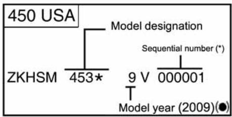 HUSQVARNA SMR 530 R - VEHICLE IDENTIFICATION NUMBER (V.I.N.) - 2