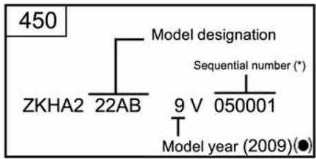 HUSQVARNA SMR 530 R - VEHICLE IDENTIFICATION NUMBER (V.I.N.) - 1