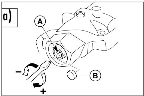 HUSQVARNA SMR 530 R - NEVER loosen the screw (F). - 1