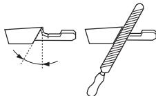 HUSQVARNA T435 - Généralités concernant l'affûtage des dents - 3