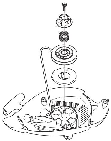HUSQVARNA T435 - Remplacement d'un ressort de rappel rompu - 2