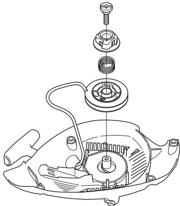 HUSQVARNA T435 - Een gebroken of versleten starterkoord vervangen - 5