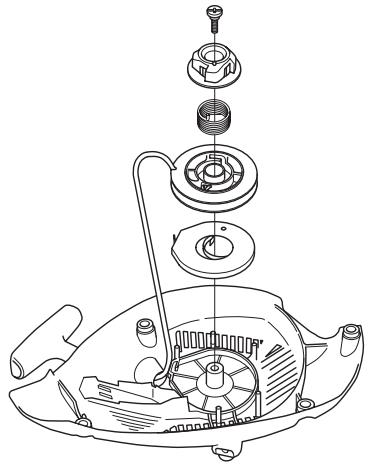 HUSQVARNA T435 - Austausch einer gebrochenen Rückzugfeder - 2