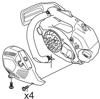 HUSQVARNA T435 - Een gebroken of versleten starterkoord vervangen - 3