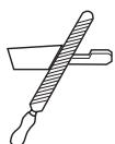 HUSQVARNA T435 - Vijlen en vijlmallen van de zaagketting - 8