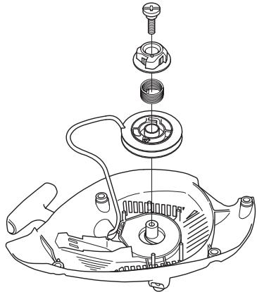 HUSQVARNA T435 - Remplacement d'une corde de lanceur rompue ou usée - 4