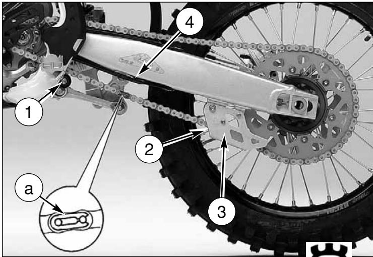 HUSQVARNA WR 125 - Kettenspannungssrolle, Kettenfhrungssrolle, Kettenfuhrung, Kettenschuh - 1