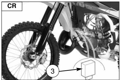 HUSQVARNA WR 125 - LOCALIZATION COMPONENTES ELECTRICOS - 5