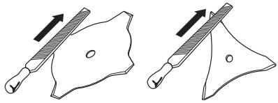 HUSQVARNA 235 R - Vijlen van grasmes en grasmaaiblad - 2