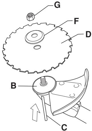 HUSQVARNA 235 R - Monteren van bladbeschemkap en zaagblad - 4