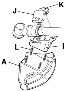 HUSQVARNA 235 R - Monteren van bladbeschemkap en zaagblad - 3