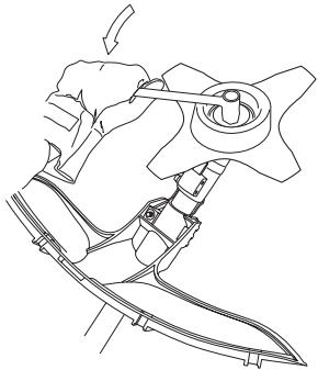 HUSQVARNA 235 R - Montage du protège-lame, de la lame à herbe et du couteau à herbe - 3