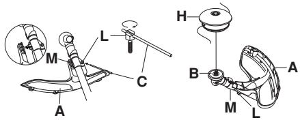 HUSQVARNA 235 R - Montage von Trimmerschutz und Trimmerkopf Trimmy SII - 2