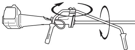 HUSQVARNA 235 R - Position de transport, guidon - 1