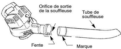 HUSQVARNA 24 B - MONTAGE DU TUBE DE LA SOUFFLEUSE - 1
