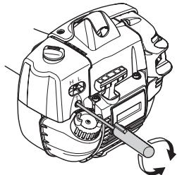 HUSQVARNA 327 HDA65 X - Einstellung der Leerlaufdrehzahl - 1