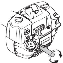 HUSQVARNA 327 HDA65 X - Réglage du régime de ralenti - 1