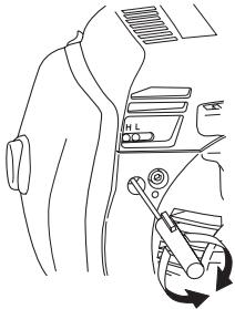 HUSQVARNA 343 FR - Einstellung der Leerlaufdrehzahl - 1