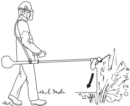 HUSQVARNA 343 FR - Hachage de végétation dense à l'aide d'un couteau à hacher - 1