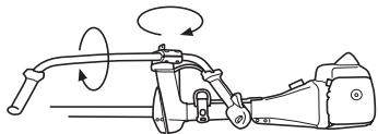HUSQVARNA 343 FR - Transportstellung, Lenker - 2