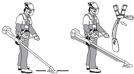 HUSQVARNA 343 R - Répartition égale de la charge au niveau des épaules - 2