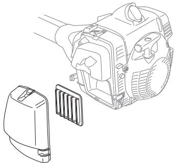 HUSQVARNA 555 FX - Luchtfilter schoonmaken (555FX, 555FXT) - 1