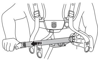HUSQVARNA 555 FX - Aanpassen van draagstel - 6