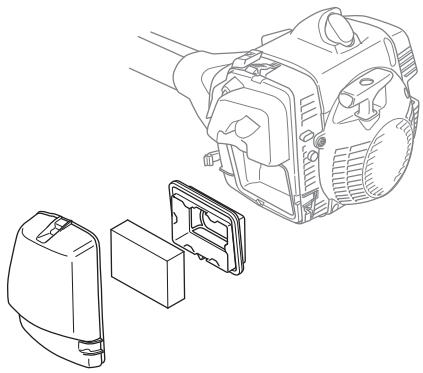 HUSQVARNA 555 FX - Reinigung des Luftfilters (555RX, 555FRM) - 1
