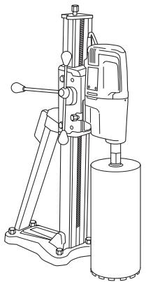 HUSQVARNA DM 340 - Bohren mit Ständer - 1