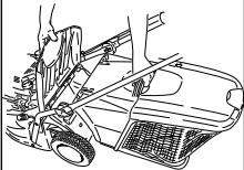 HUSQVARNA ROYAL 49 S - Anbringen des Grasauffangbehälters - 1