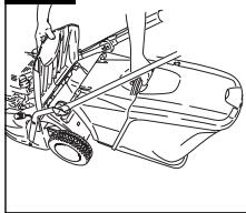 HUSQVARNA ROYAL 50 SE - Anbringen des Grasauffangbehälters - 1