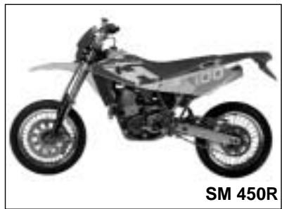 HUSQVARNA SM 400-450 R - NOTES FOR "AUS" MODEL - 2