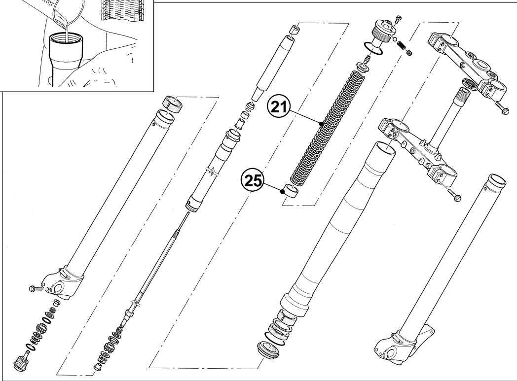 HUSQVARNA SM 400-450 R - NIVEAU D'HUILE DE LA FOURCHE - 1