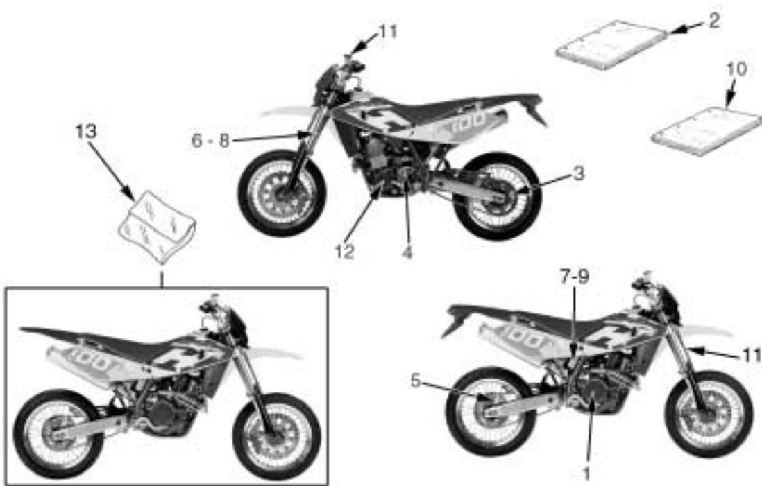 HUSQVARNA TE-TC 250 - ELEMENTS EN OPTION (TC) - 1