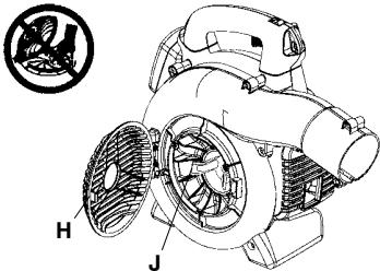 HUSQVARNA 125B - Couvercle d'admission d'air - 1