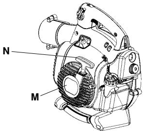HUSQVARNA 125B - Appareil de démarrage et poignée de démarrage - 1