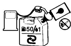 HUSQVARNA 150BT - TAUX DE MÉLANGE RECOMMANDÉ: ESSENCE 50:HUILE 1 - 3