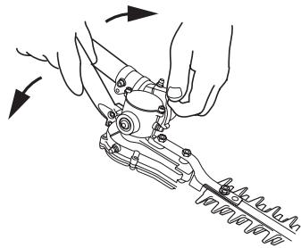 HUSQVARNA 325HDA55 X - Modification de l'angle du taille-haie - 4