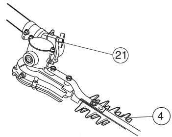 HUSQVARNA 325HDA55 X - Modification de l'angle du taille-haie - 8