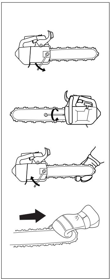 HUSQVARNA 338XPT - Tension de la chaine - 5