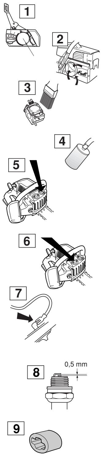 HUSQVARNA 338XPT - Entretien mensuel - 1