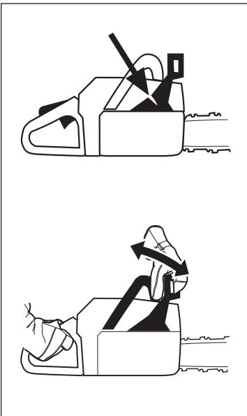 HUSQVARNA 346XP - Contrôle de l'arceau anti-rebond - 3