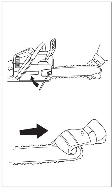 HUSQVARNA 346XP - Montage du guide-chaine et de la chaine - 12