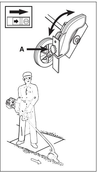 HUSQVARNA ACCESSOIRE TRANCHE-BORDURE - Adjusting the edge's cutting depth - 1